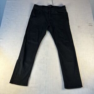 Lucky Brand 410 Athletic Slim Jeans Men's 36x32 Black Wash Denim Stretch